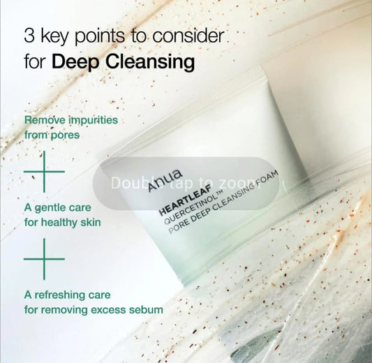 Anua Heartleaf Quercetinol Pore Deep Cleansing Foam/150ml