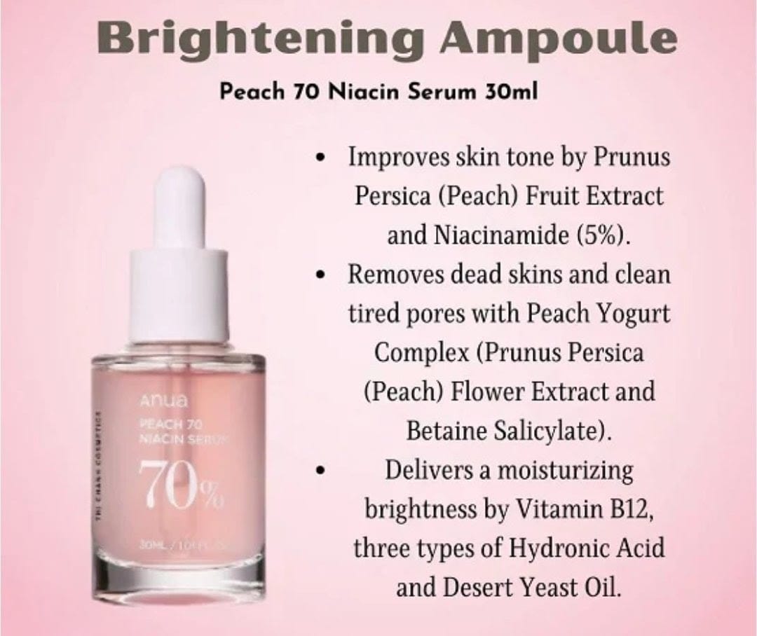 Anua Peach 70 Niacin Serum/30ml